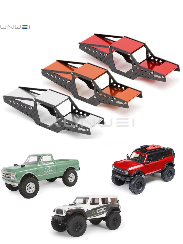 RC 1/24 Axial SCX24 Crawler Carbon Fiber Rock Buggy Roll Cage Body Shell Chassis - Image 4 of 4