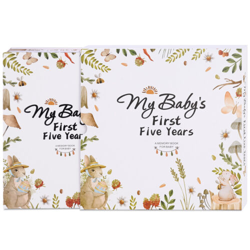 124 Pages Baby Keepsake Memory Book W/ Stickers for Boys Girls First 5 Year Gift - Picture 13 of 33