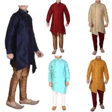 Kids Boys Kurta Pajama Set Stylish Ethnic Wear Sherwani For Festive Party