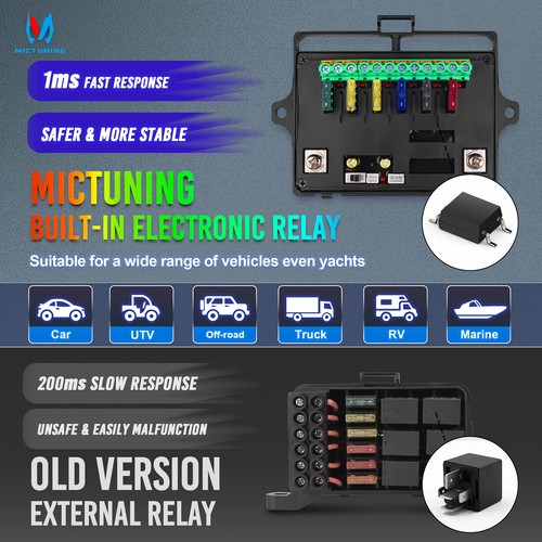 6 gang RGB Multifunction Switch Panel Relay System bluetooth Control 12/24V - Picture 22 of 24