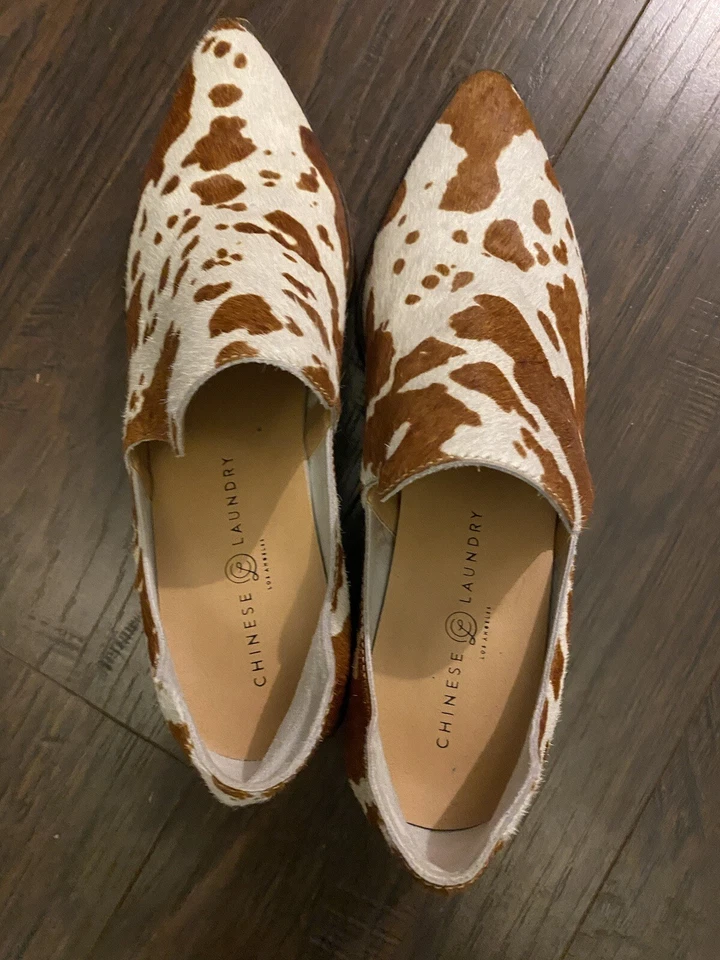 CHINESE LAUNDRY Fortune Piel de Vaca Mujer Botín 2” Tacón Bloque Zapatos Talla 9 Foto 2 de 4