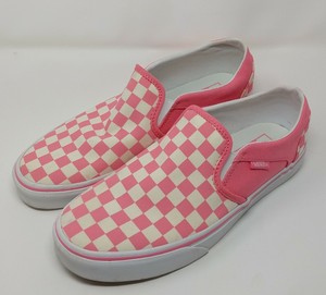 vans asher slip on pink