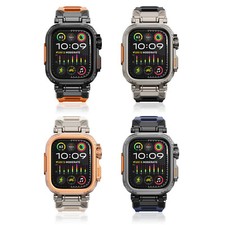 For iWatch 10/9/8/7/6/5/4/SE 44/45/42/46/49mm Protector Metal Case Bumper Cover