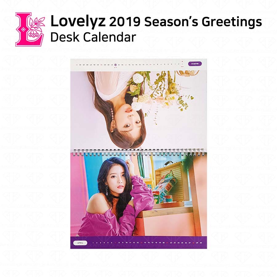LOVELYZ 2019 Season's Greetings Official Desk Calendar Only