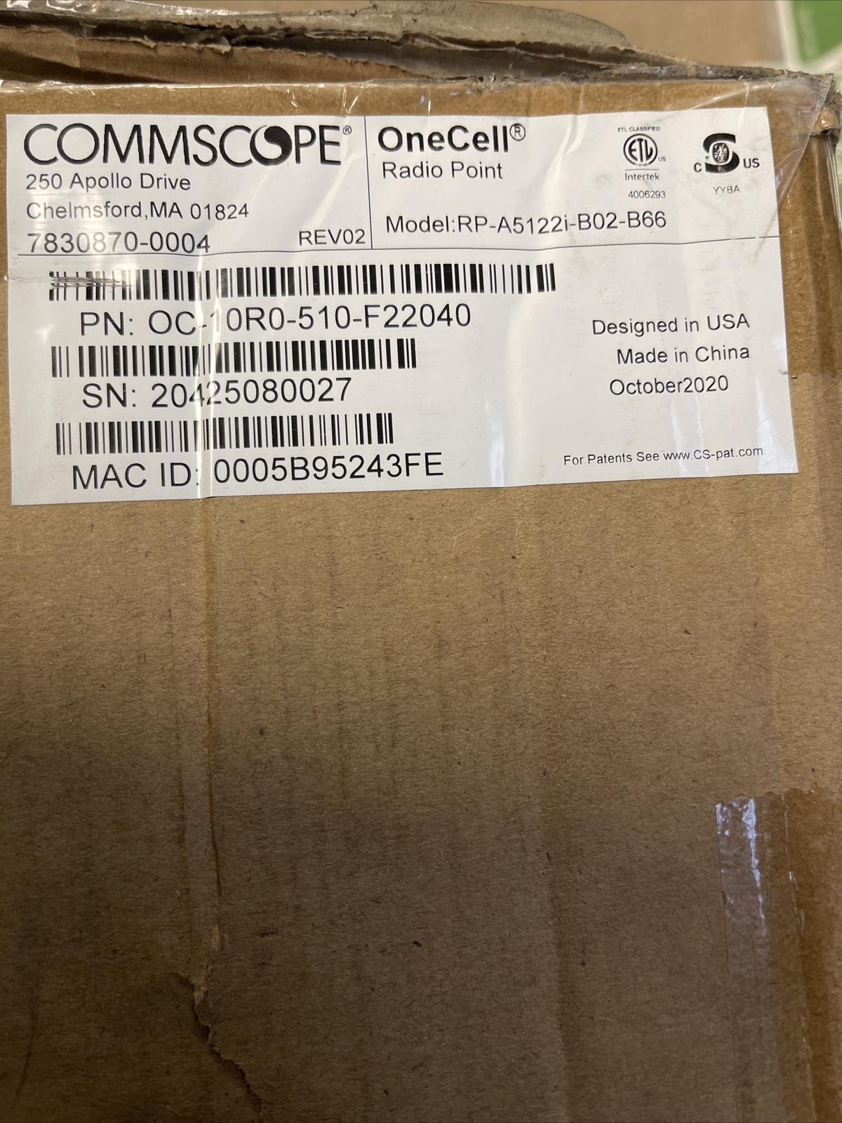 Commscope Rp5100i NEW CommScope Technologies RP5100i Indoor 2 Channel B2 + B66, RP-A51221 ...
