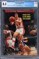 November 12 1973 Sports Illustrated Pistol Pete Maravich CGC 8.5 Gorgeous Cover
