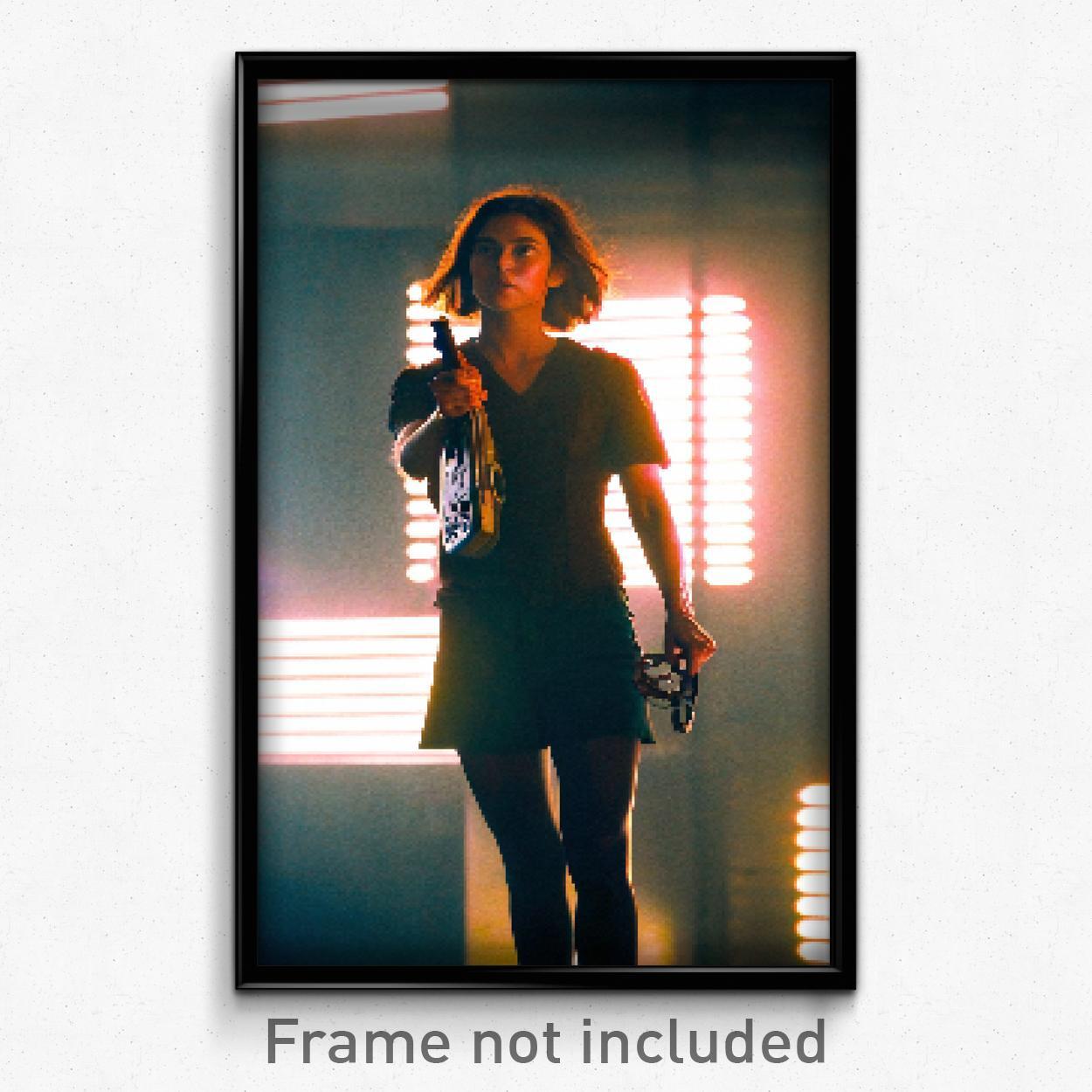 8 Bit Psychedelic Pixel Art Poster - Musty Hold Trippy Video Game Print