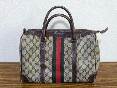 GUCCI Vintage Sherry Line Womens Boston Bag Used Condition | eBay