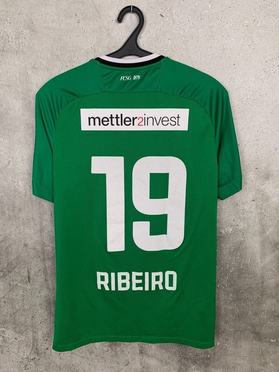 Maillot FC St. Gallen Domicile 2019-2020 - Jako, #19 Ribeiro, Taille L, Vert