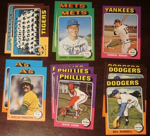 1975 Topps Baseball- Pick Choose Finish Your Set - (#1- 249) -NM, NM/MT - Picture 15 of 233