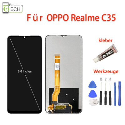 Für Oppo Realme C35 RMX3511 LCD Display Bildschirm Touch Screen mit Werk...