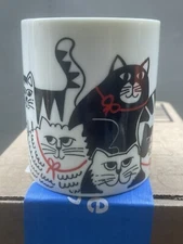 Takahashi San Francisco Cats Coffee Mug Made In Japan