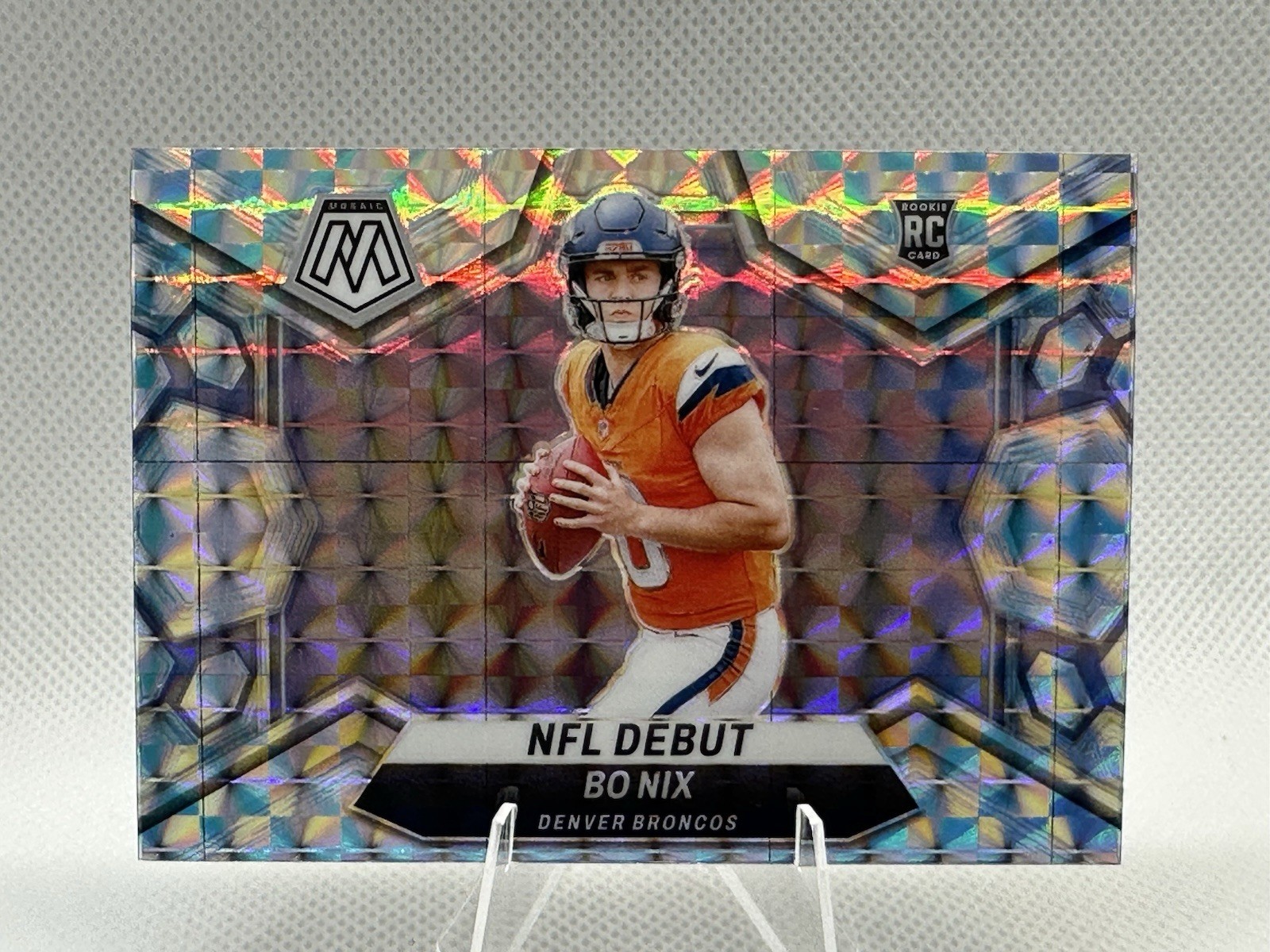 2024 Panini Mosaic - NFL Debut Bo Nix #271 Mosaic Prizm (RC)