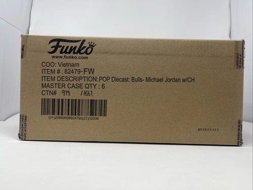 Master Case Of 6 NBA Pop Die-cast Michael Jordan Funko Exclu-CHASE GUARANTEED!