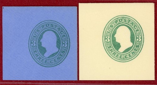 US 1874-86, #U160/68?, 10 Mint, Mostly Different Cut Squares (See Scans to ID) - Picture 4 of 5