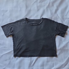 American Eagle Cropped Grey Tshirt  XS