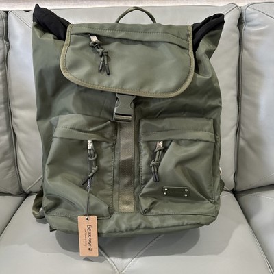 Bearpaw Unisex Olive Green Full Size Flap Backpack, Pockets Hiking School NEW
