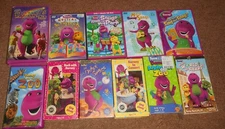 BARNEY THE DINOSAUR VHS AND DVD LOT/OUTSTANDING VARIETY!