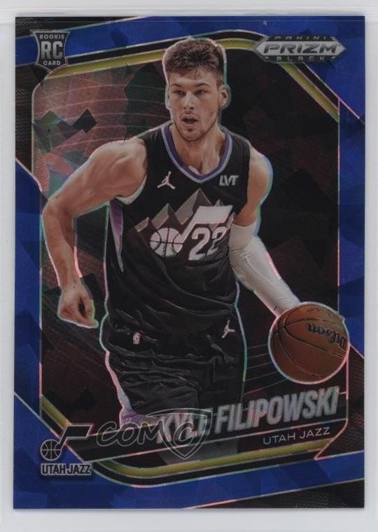 2024-25 Panini Prizm Black Blue Ice Prizm 65/125 Kyle Filipowski #125 Rookie RC