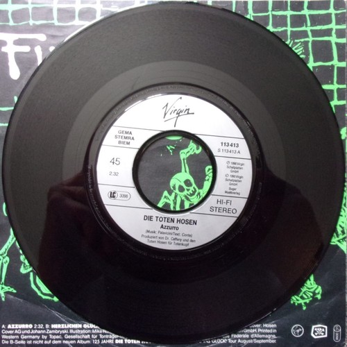 DIE TOTEN HOSEN "Azzurro / Herzlichen glückwunsch" SP 7" Europe 1990 - Picture 4 of 6