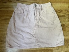 Old Navy Girls Light Pink Corduroy Skirt with Pockets Size L 10/12