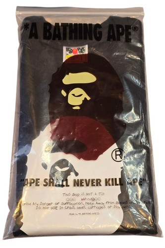 A Bathing Ape Bape Crossbones Graphic Tee Men's Short Sleeve Large Black NWT NEW - 第 4/4 張圖片