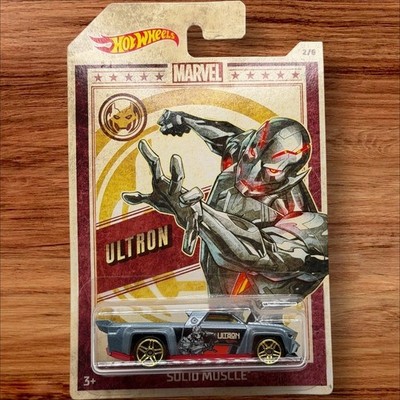 Hot Wheels Marvel Ultron Solid Muscle Car 1:64 Scale Chrome Wheels