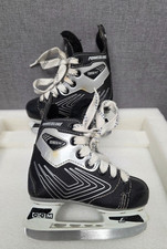 CCM Black White Powerline 540 Lace Up Classic Ice Hockey Skates Size 8J