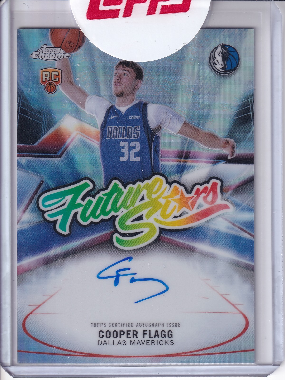 2025-26 Topps Chrome - Future Stars Autographs Cooper Flagg #FS-CF Refractor