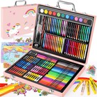 Soucolor Arts and Crafts Supplies, 183-Pack Drawing Painting Set for Kids Gi...