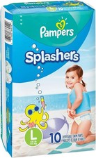 Large 10ct Splashers Swim Diapers Disposable Swim Pants