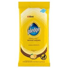 Pledge 72807 Lemon Scented Pre-Moistened Cloth Wipes 7 x 10 in. 24 ct