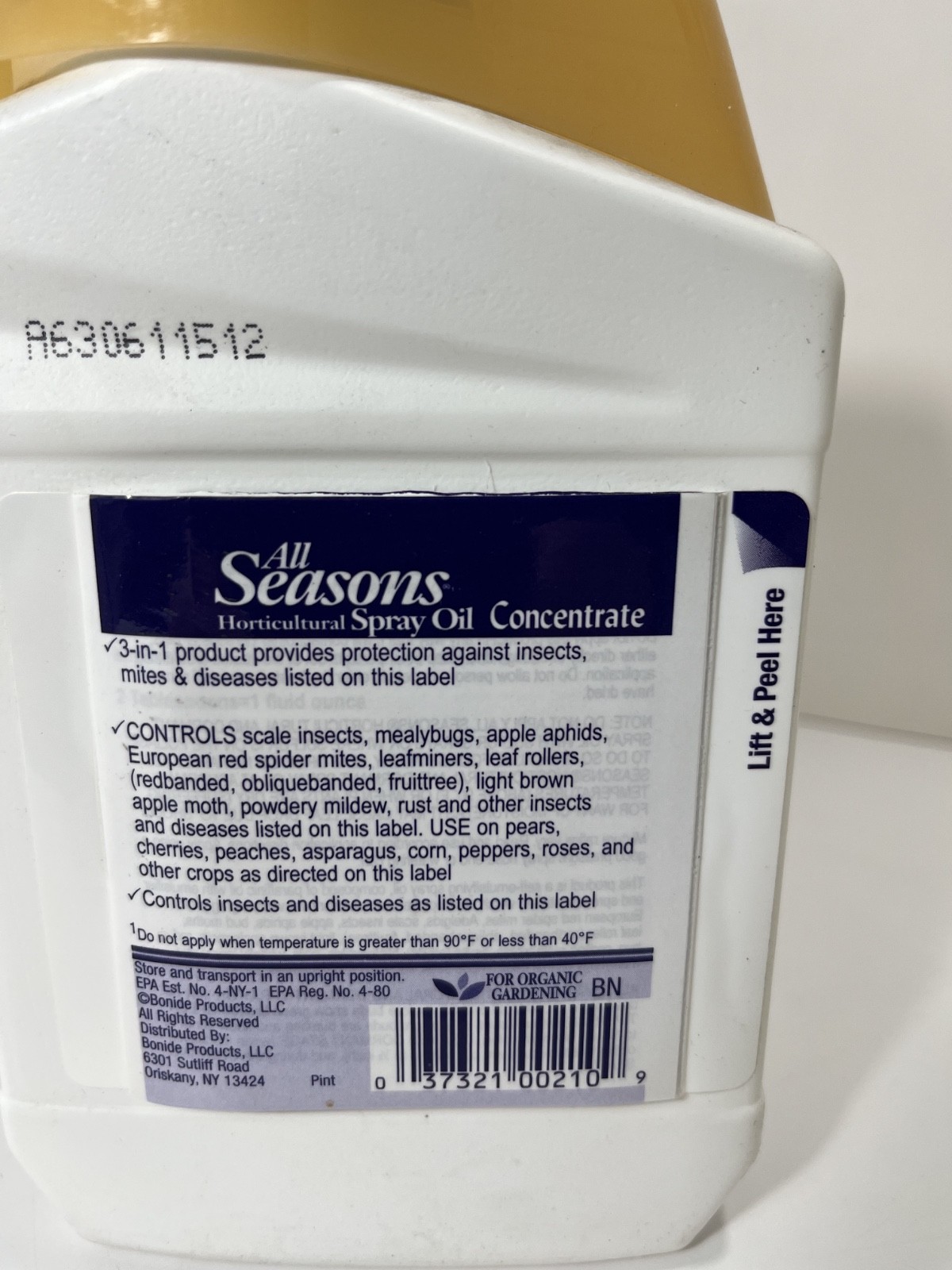 (1) Bonide All Seasons Horticultural Spray Oil Concentrate 16 oz. - NEW 🌳 🍅