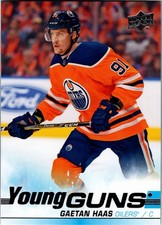 2019-20 Upper Deck #232 Gaetan Haas Rookie Card Edmonton Oilers