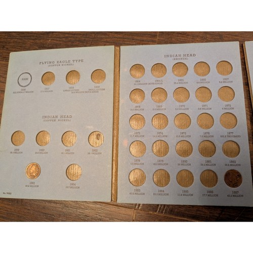 Indian Head Cent Folder/Pennies 1863-1909 - Picture 10 of 11