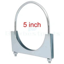 5" U-Bolt Uclamp Muffler Saddle Exhaust Pipe Clamp