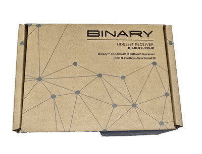 Binary B-540-RX-330-IR 540 Series 4K Ultra HD HDBaseT Long-Range Receiver