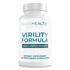 Purehealth Research Virility Formula - Cordyceps, Saffron Flower, Tribulus