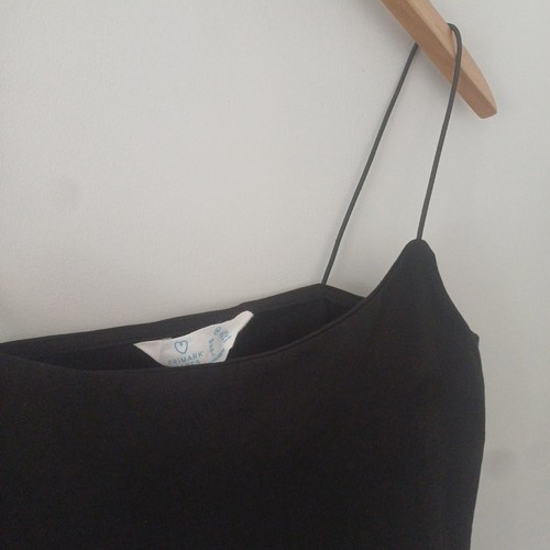 Ladies/Womans Vest Black Primark Size Medium 12 14 Cropped - Picture 2 of 2