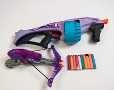 Nerf Rebelle Purple Crossbow  Violet Blaster Toy Set With 10 Foam Darts For Kid