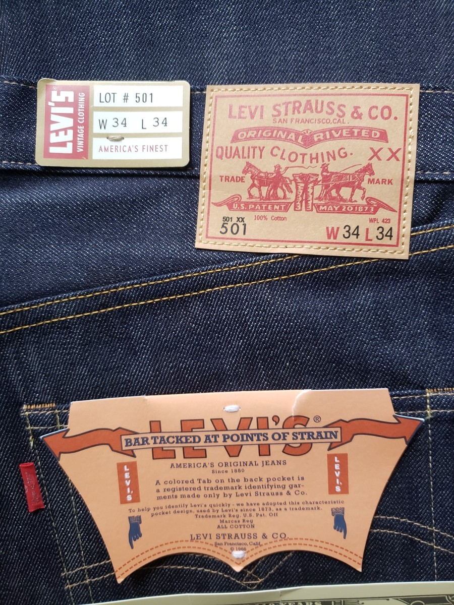 LEVI'S 1966 501 xx LVC Vintage Clothing Raw Japanese 1955 Selvedge
