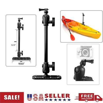 16*11''Adjustable Kayak Camera Mount W/Infinitely Extendable Stand, Kayak Sports