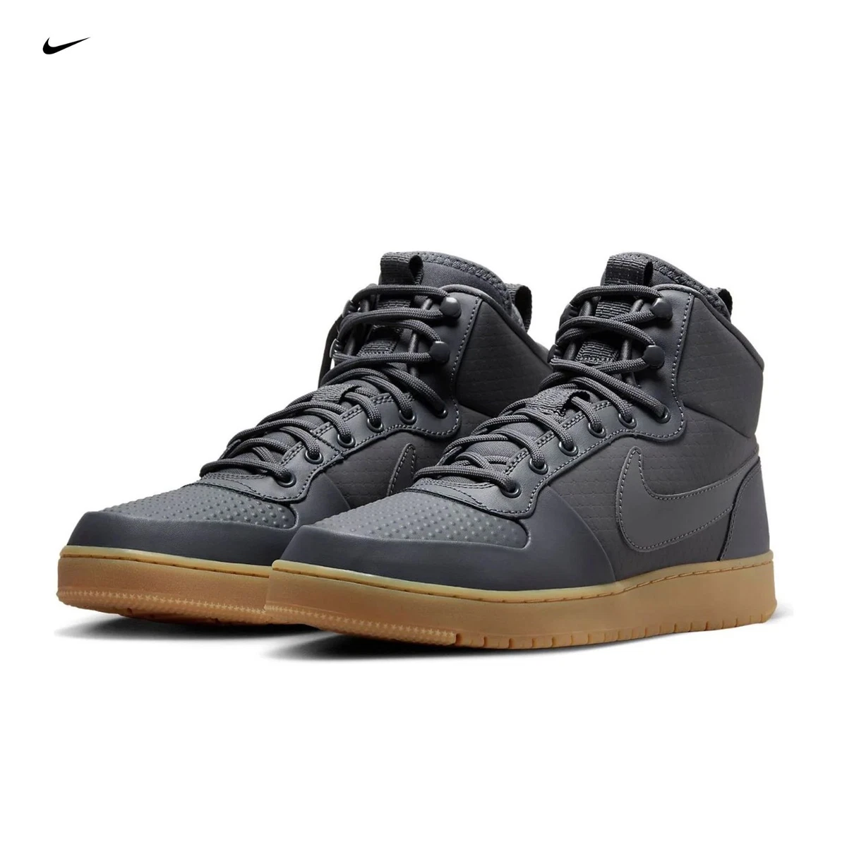 Nike Court Borough Winter Mid Grey Gum | eBay display picture 3