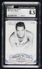 2018-19 Leaf Pearl 7/10 Jerry West #25 CGC 8.5 HOF 1jp7