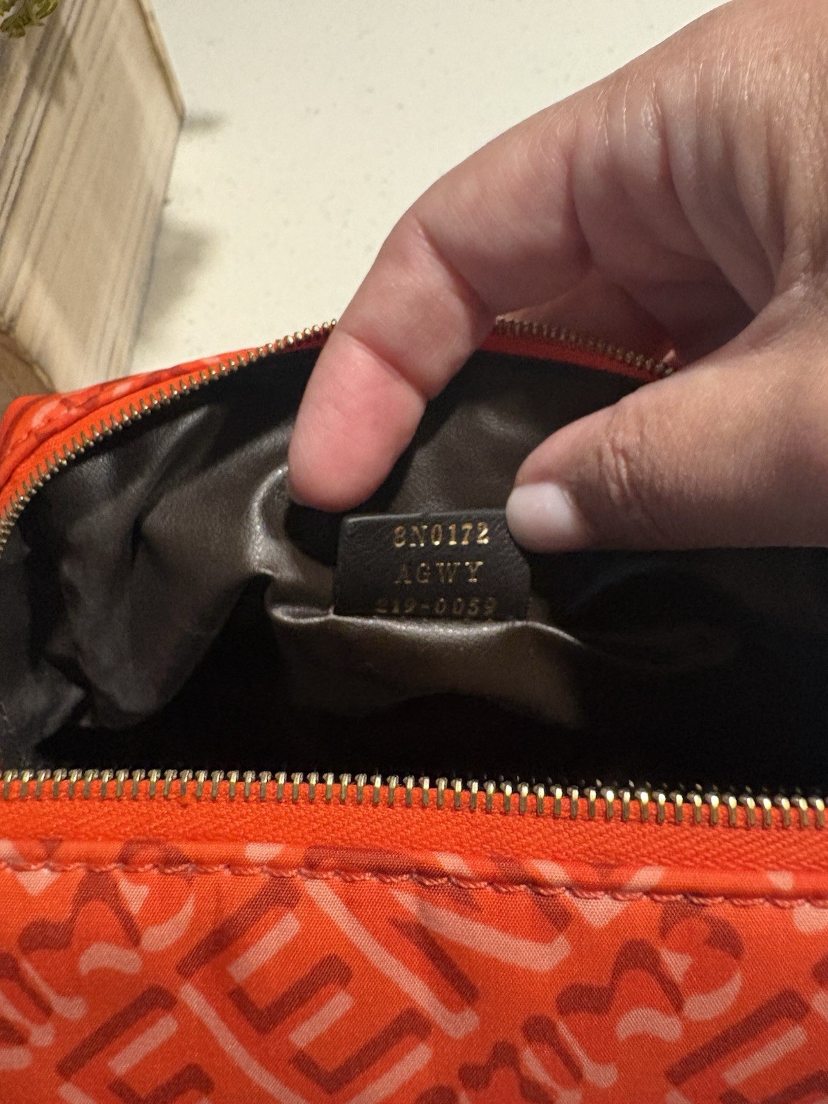 Fendi x Skims Nylon Tulipano Small Beauty Pouch Clutch image 9