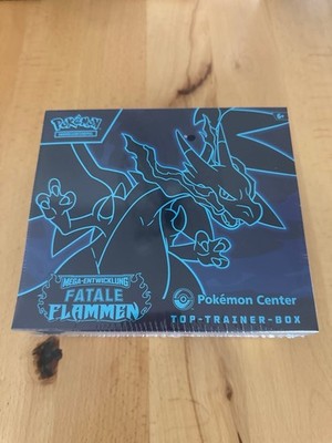 Pokemon Fatale Flammen Pokemon Center Top Trainer Box NEU OVP - Beschädigt
