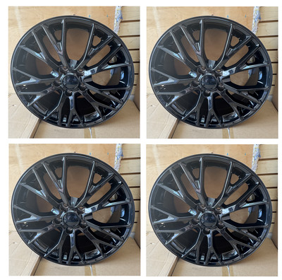 19/20'' Z06 ZO6 STYLE GLOSS BLACK WHEELS RIMS FITS 14+ C7 CORVETTE STINGRAY BASE