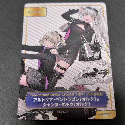 FGO Fate/Grand Order Altria Alter & Jeanne Alter Card - Collectible Age 14+