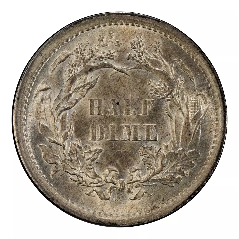 1873-S Seated Liberty Half Dime PCGS MS-64 CAC - Image 2 of 4