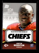 Justin Houston RC: 2011 Topps Rising Rookies Rookie Card #159. rookie card picture